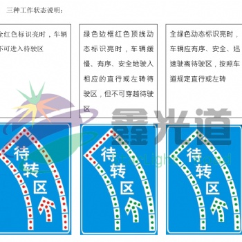 待駛區智能交通控制系統 左轉待轉牌 左轉指示燈