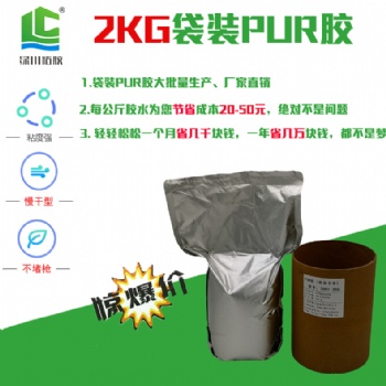 深圳透明pet膠盒粘邊不發白2KG袋裝的PUR膠水