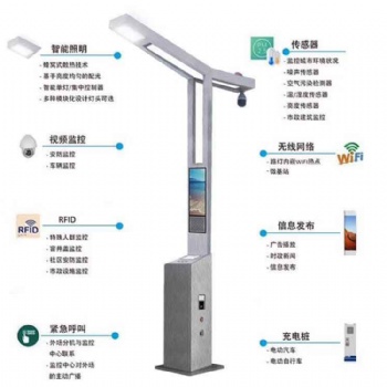 智慧路燈，多功能路燈，充電樁燈桿，led路燈