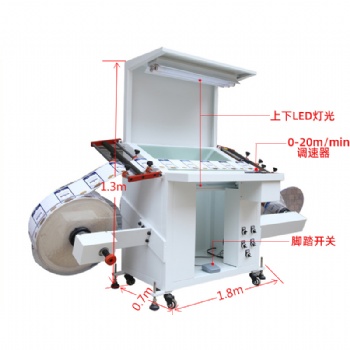 模切加工輔料件卷料品檢機