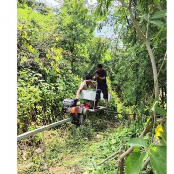 高效爬坡運輸車 丘陵地帶軌道運輸車 廣東汽油機山地單軌運輸車