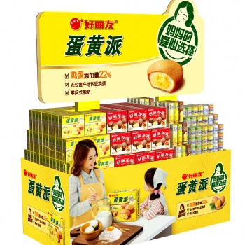 展示架定制加工廠生產(chǎn)奧利奧餅干食品地堆促銷活動(dòng)物料道具