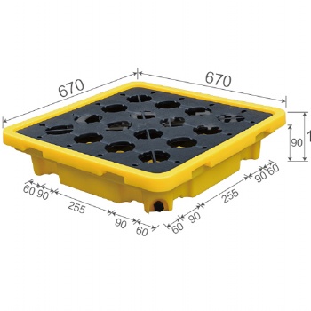 無錫防滲漏塑料托盤定制尺寸