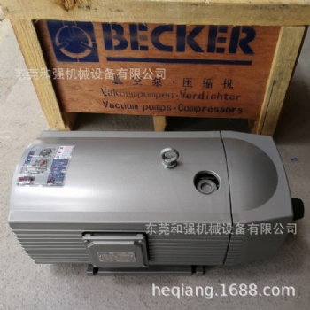 供應原裝 BECKER貝克真空泵 VT4.25 0.75KW 旋片低噪聲無油氣泵